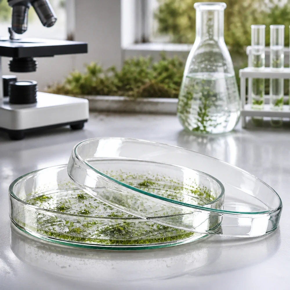 Petrischale 120x20mm aus Borosilikatglas für mikrobiologische Laboranwendungen im gewerblichen Einsatz