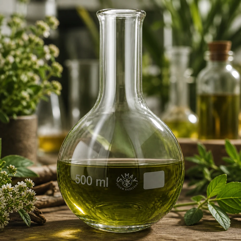 Stehkolben 500ml Enghals Borosilikatglas für Labor und Industrie - professionelle Glasgeräte bei Pacadura