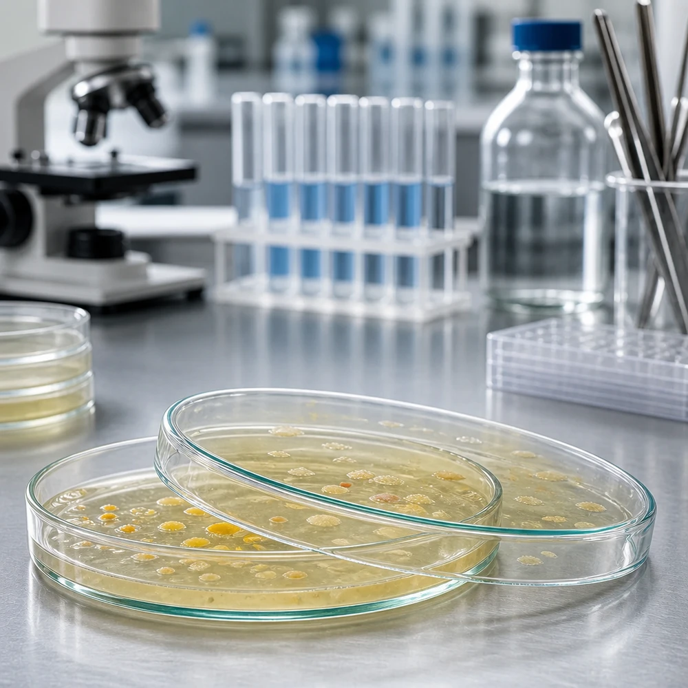 Glas-Petrischale 120x20mm für mikrobiologische Kulturen im Labor professioneller Einsatz im Fachhandel