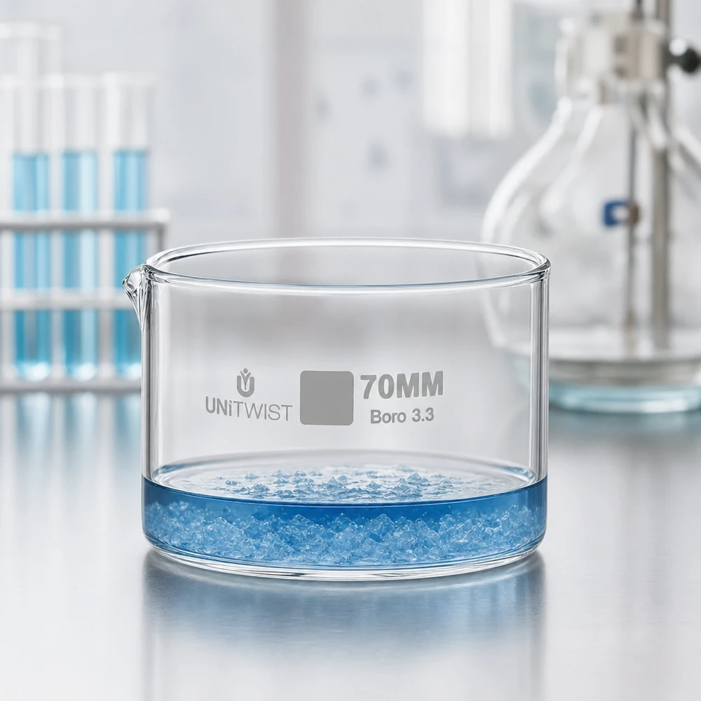 Kristallisierschale ø70mm Borosilikatglas UNiTWIST Kristallisierschale 70mm Borosilikatglas Boro 3.3 UNiTWIST für Labor und Gewerbe bei Pacadura