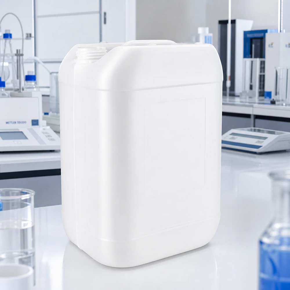 Kanister 25 Liter ohne Verschluss Weißer HDPE-Kanister 25 Liter ohne Verschluss für gewerblichen Einsatz im Labor und Industrie