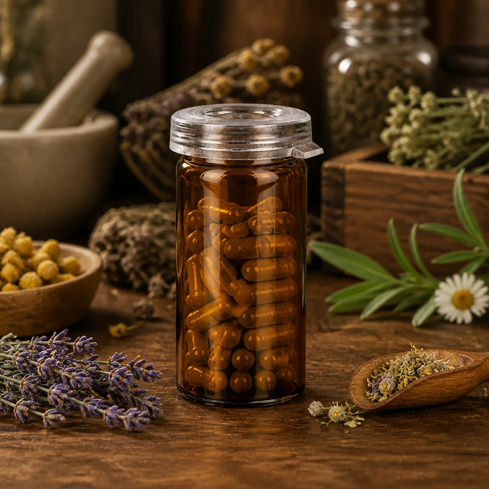 Rollrandglas 5ml klar mit Schnappdeckel für Tabletten und Kapseln Fachhandel Pacadura