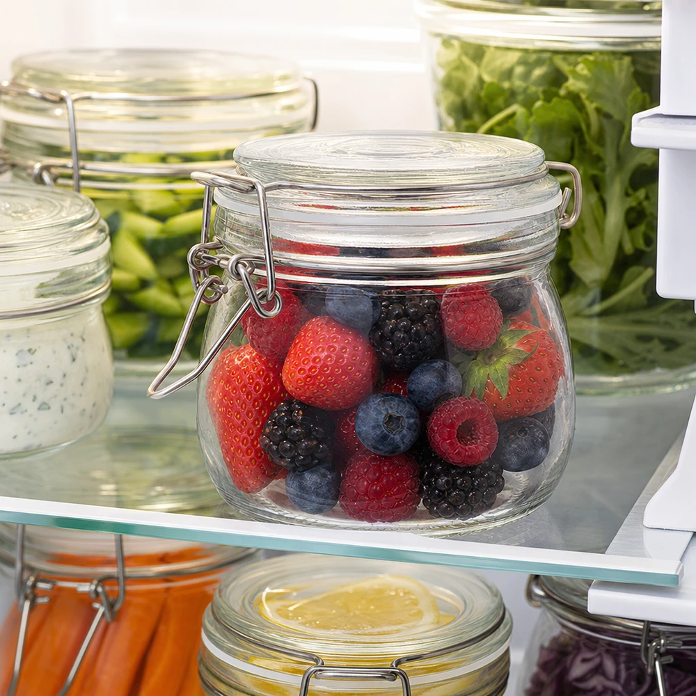 500ml Vorratsglas mit Silikonring und Bügelverschluss UNiTWIST 500ml Vorratsglas mit Bügelverschluss für professionelle Lebensmittellagerung im Fachhandel bei Pacadura