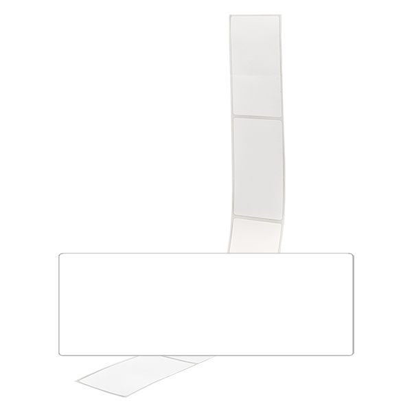 Weiße Etiketten 54x154,5mm zum Beschriften im 20er Pack auf neutralem Hintergrund