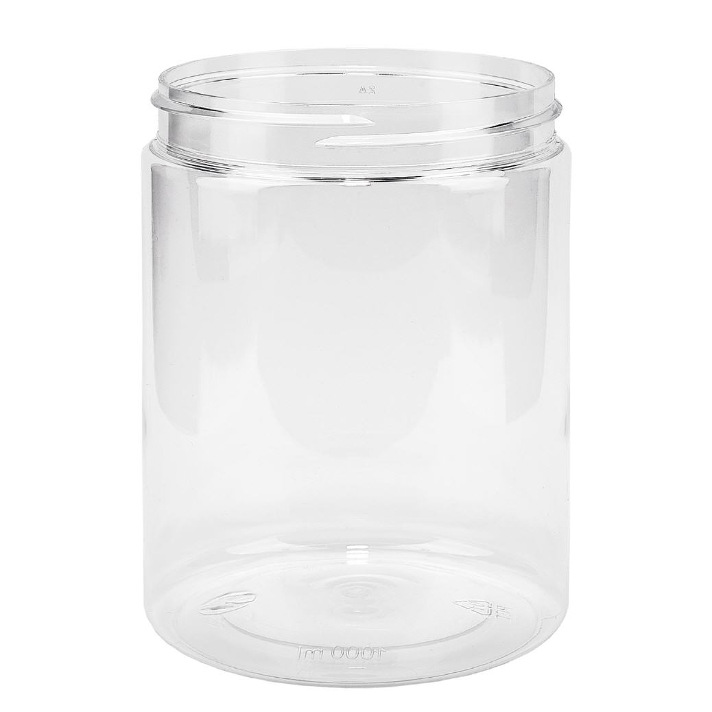Petpacker 1000ml glasklar Öffnung 100mm ohne Deckel